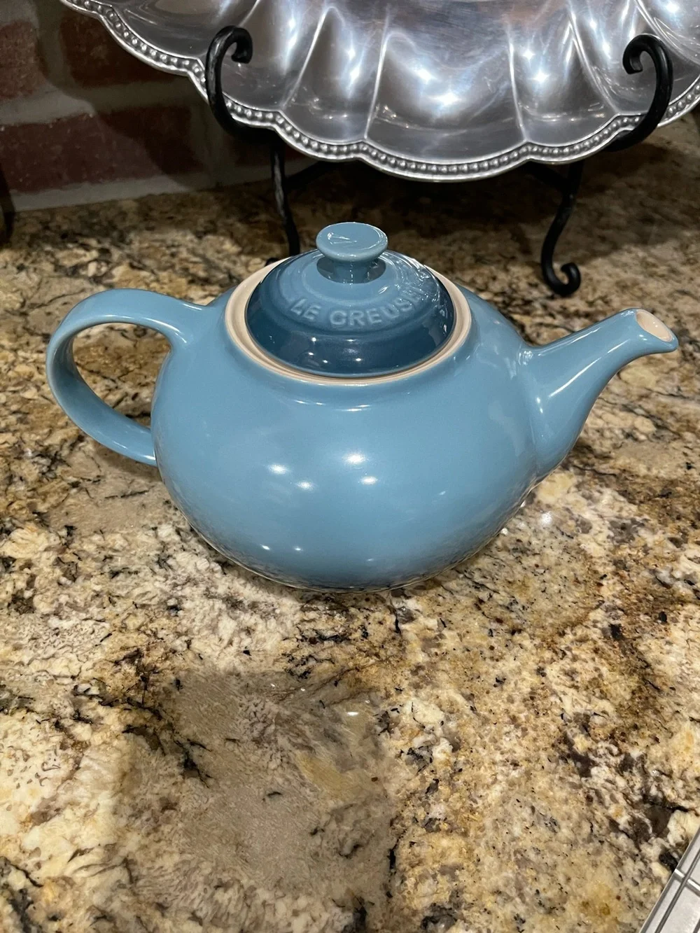 Le Creuset Second Choix Collection 1.3L stoneware teapot MARINE -Brand new